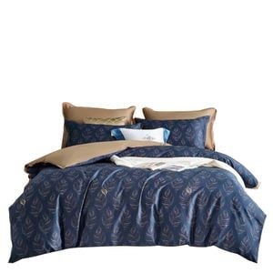 Bloomington 400TC Cotton Sateen Quilt Cover Set Foliole Queen