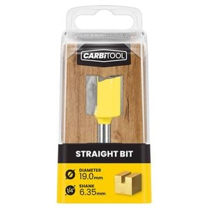 Carbitool 19.0mm Straight TCT Router Bit