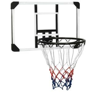 vidaXL Basketball Backboard Transparent Polyethene Wall-mounted Hoop Part