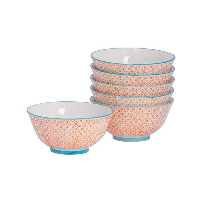 Nicola Spring Patterned Cereal Bowls - Print Design - 15cm - Set of 6