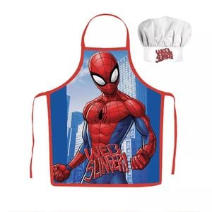 Marvel Spider-man Web Kids Apron And Chef's Hat Set