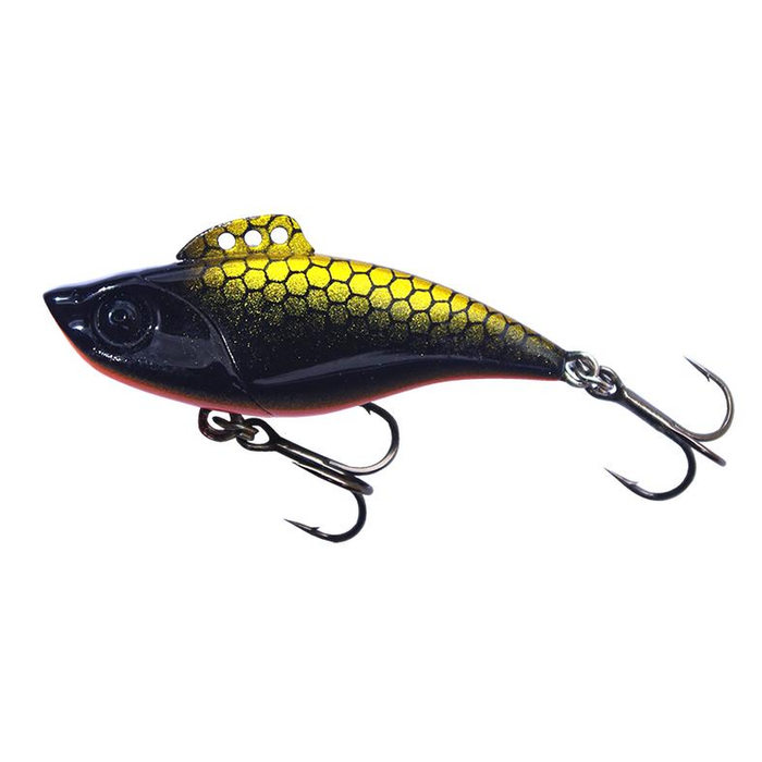 Profishent Ora Vibe 45mm Zinc Weight Metal Hard Body Fishing Lure Gold Black Orange