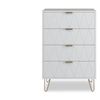 Big Lot 86.5cm White Ally 4 Drawer Tall Chest