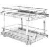 VEVOR 2-Tier Wire Pull Out Cabinet Under Sink Organizer with Drawer Basket