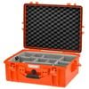 Hprc 2600 - Hard Case With Second Skin Divider Kit Orange