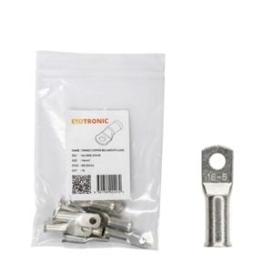 10 Pack of Exotronic 16mm² Copper Lug M5 | Bellmouth