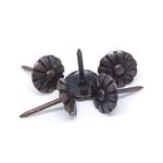 Pinnacle Antique Bronze Daisy Head Upholstery Nails - 50 Pack