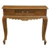 Jepara 1 Drawer Carved Sofa/Hall Table (Light Pecan)