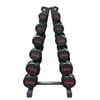 2.5kg to 20kg 6 Pairs Total 120kg Commercial Round Rubber Dumbbell with Rack