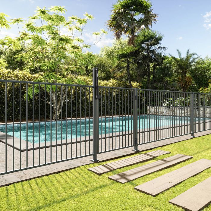 ProtectorAl 975 x 1200mm Monument Aluminium Flat Top Pool Gate ...