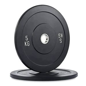 Kangaroo Fitness 5KG Black Bumper Plate – Durable & Reliable Weight Plate