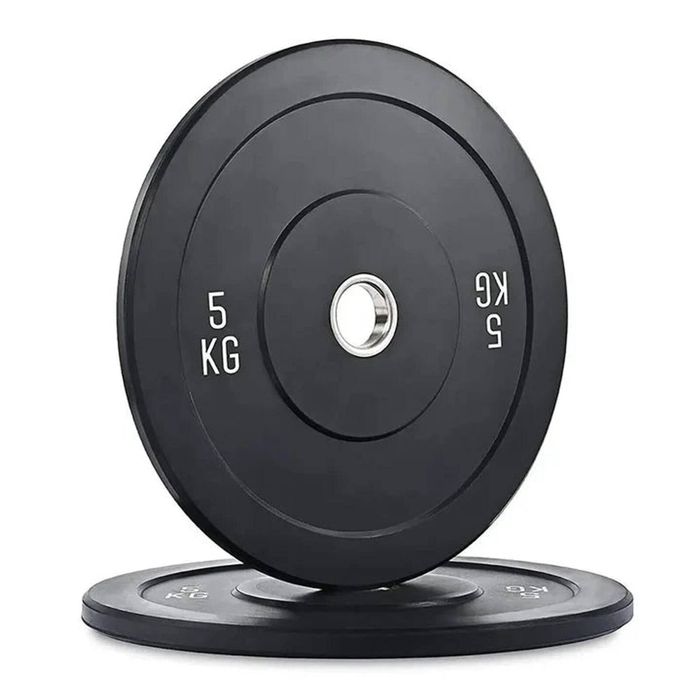 Kangaroo Fitness 5KG Black Bumper Plate – Durable & Reliable Weight Plate