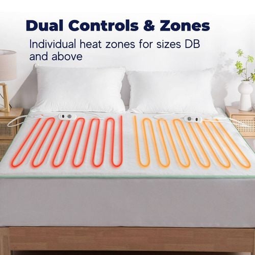 Dreamaker Classic Allergy Sensitive Antimicrobial Electric Blanket Double Bed Bunnings Australia