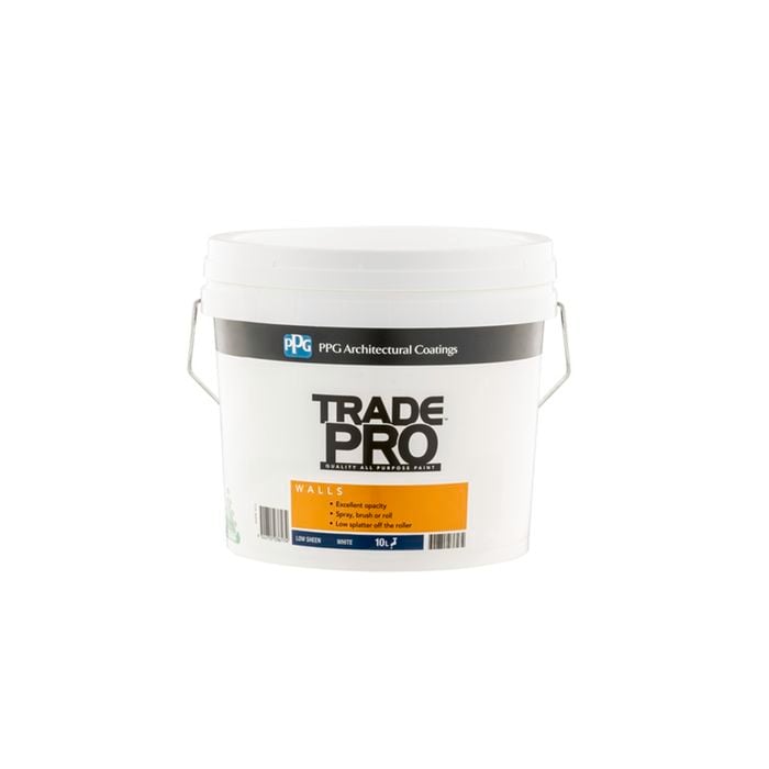 PPG Paints 10L White Low-Sheen Trade Pro Interior