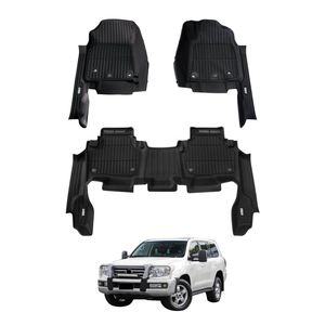 AUSGO 7D Injection Floor Mats For Toyota LandCruiser 200 Series LC200 GX / GXL 2007-2012 All-Weather Floor Liners