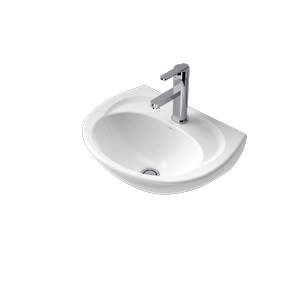 Caroma 500mm White Concorde Wall Basin 1TH - 1TH