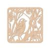 Nord Deco Wooden Coaster Kitchen Decor 10x10cm - Large Bird
