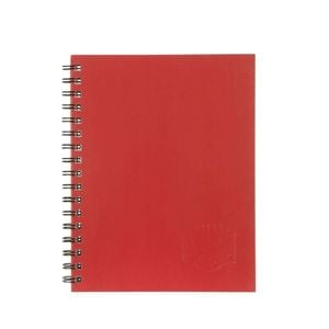 Spirax Hard Cover Twin Wire Notebook A4 (200 pages) (Red)