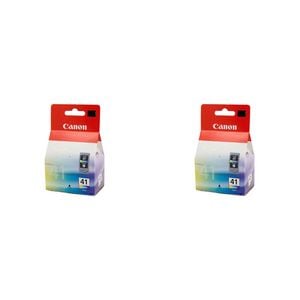 2PK Canon Pixma CL41 Fine Tri-Colour Ink Printer Cartridge 312 Page Yield