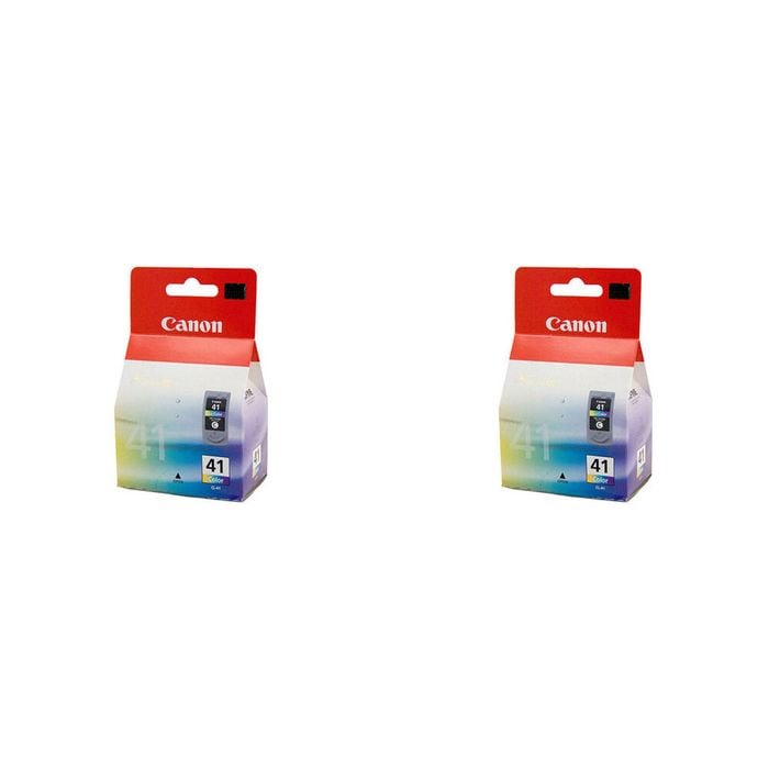 2PK Canon Pixma CL41 Fine Tri-Colour Ink Printer Cartridge 312 Page Yield