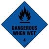Pinnacle Signage 270 x 270mm Dangerous When Wet 4 Sign