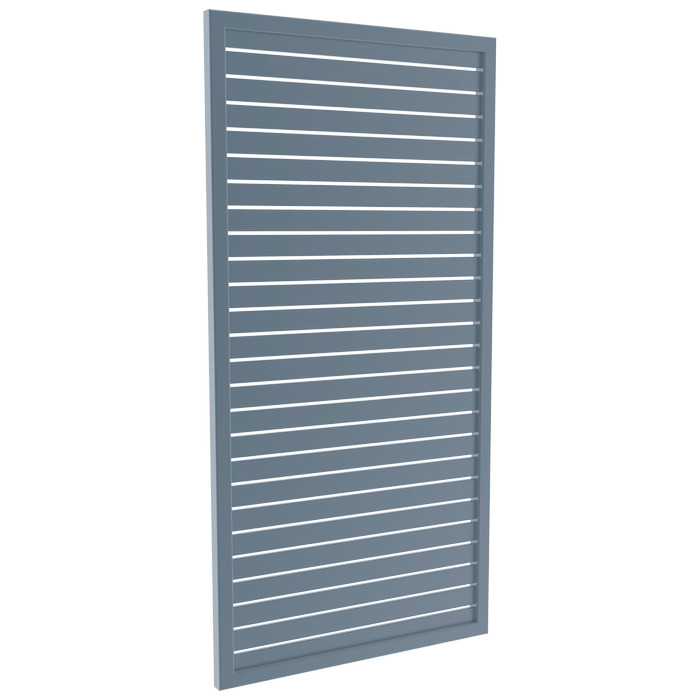 ProtectorAl 300-1000W X 1001-2000H Deep Ocean Aluminium Welded Slat Panel Horizontal 9mm Gap