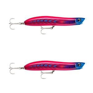 2x Rapala 10cm MaxRap Walk'n Roll Topwater Bait Fish Lures - Pink Boomerang