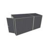 Build-A-Shed 1.2 x 3.7 x 2.0m Tunnel Shed Tunnel Hinged Door No Side Doors - Grey