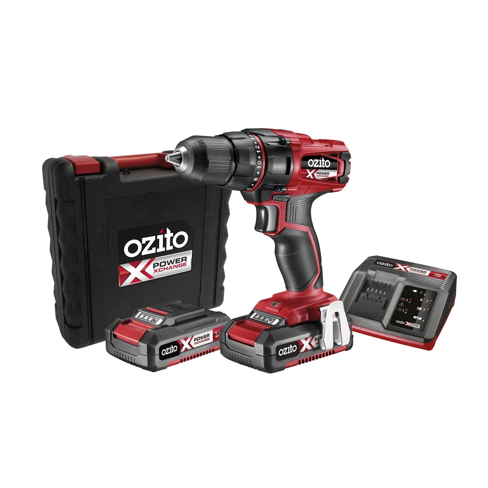 Ozito PXC 18V Drill Driver Kit With Kitbox product image