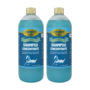 2PK Equinade Showsilk Glo Concentrate Horse Coat Grooming Care Shampoo 1L