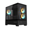 Gigabyte C201 PANORAMIC, Mid Tower, mini-ITX/m-ATX, Black, H431x W242x D430 mm, 5 Slots, USB 3.0 x2, H=502 W=313 D=525 mm