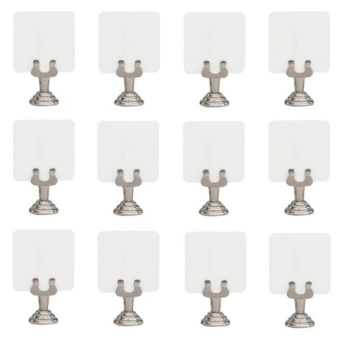 12 X Harp Shape Place Card Menu Holder - 35 X 25mm