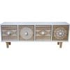 LVD Nevada 4-Drawer 43cm Long Cabinet Furniture Rectangle - Natural/White