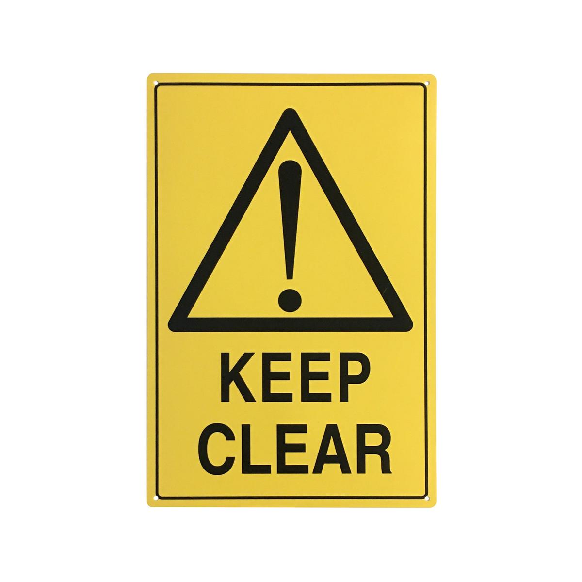 Brutus 450mm x 300mm Keep Clear Plastic Sign - Bunnings New Zealand