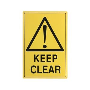 Brutus 450mm x 300mm Keep Clear Plastic Sign
