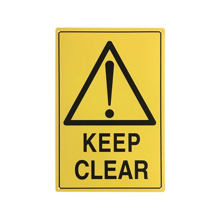 Brutus 450mm x 300mm Keep Clear Plastic Sign