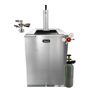 KegLand Under Bench Built-In Kegerator - Single Tap with A-Type Coupler