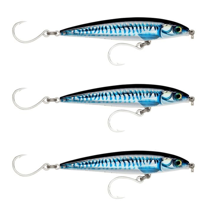 3x Rapala 14cm Saltwater X Rap Long Cast Shallow Minnow Fish Lures - SL/BL Mack