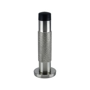Adoored 85mm Satin Chrome Knurled Monument Door Stop