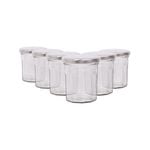 Argon Tableware Glass Jam Jars - 185ml - Pack of 6