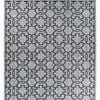 Long Island 208 Dm9e 160x230 Grey Black Rug