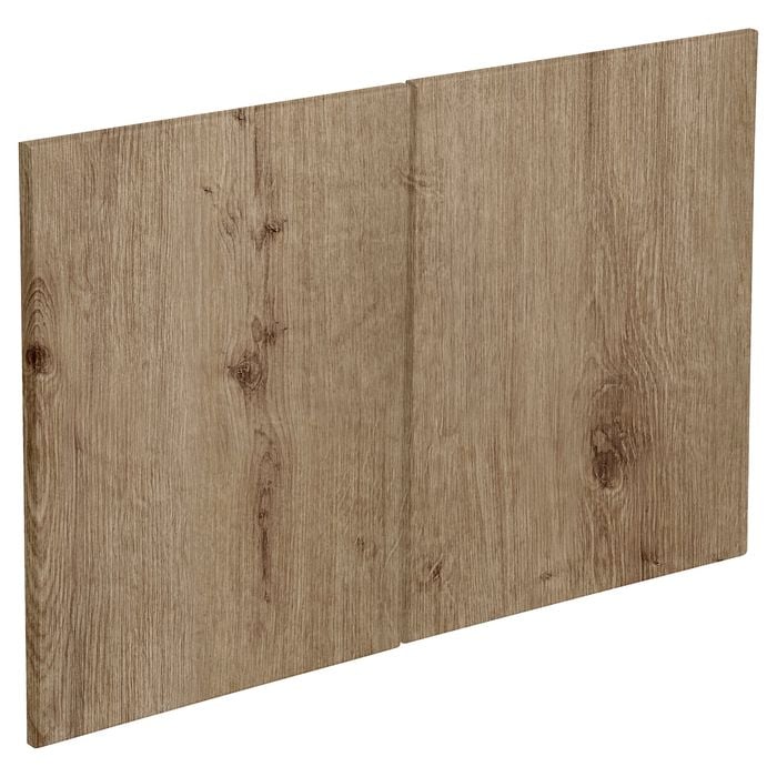 Kaboodle 900mm Spiced Oak Modern Rangehood Door - 2 Pack