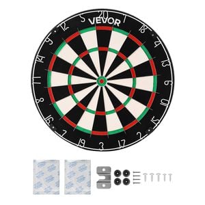 VEVOR Dart Board Colorful High-Grade Self-Healing Sisal Fiber with Staple-Free Bullseye