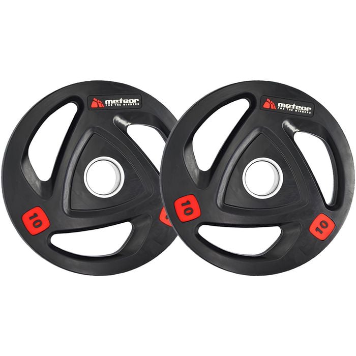METEOR 10kgx2 Rubber Olympic Weight Plates