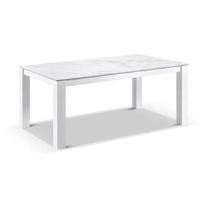 Santorini Ceramic 1.8M Outdoor Rectangle Aluminium Dining Table