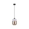 CLA Lighting CASA White with Amber Glass Pendant Light - Wine Glass