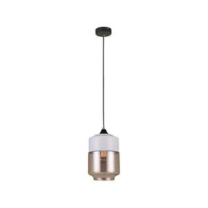 CLA Lighting CASA White with Amber Glass Pendant Light - Wine Glass