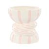 Emporium Lulu Collection Twist Stripe Vase - Pink