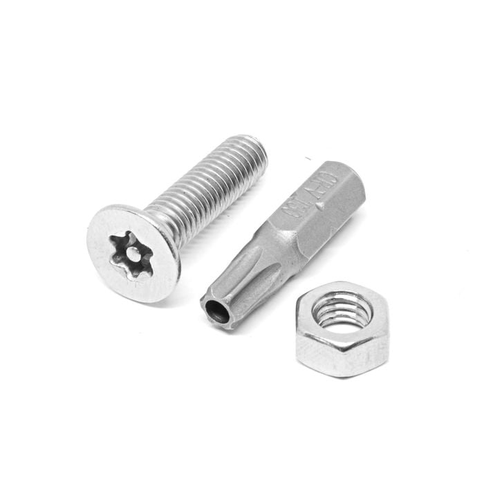 Pinnacle M8 x 25mm Stainless Steel Security Bolts - 8 Pack