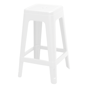 Keter White Lucca Indoor/Outdoor Bar Stool